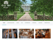 Tablet Screenshot of berryhillresort.com